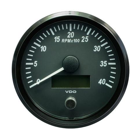 VDO SingleViu 100mm (4") Tachometer - 4000 RPM [A2C3832800030] - American Offshore