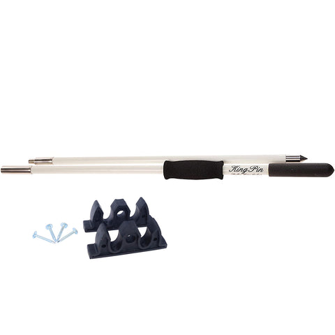 Panther 10 King Pin Anchor Pole - 2-Piece - White [KPP100W] - American Offshore