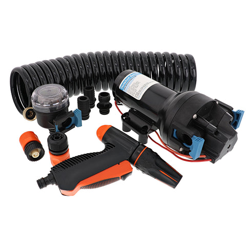 Jabsco HotShot HD6 Heavy Duty Washdown Pump w/25 HoseCoil - 12V - 6 GPM - 70 PSI [P601J-219N-4A] - American Offshore