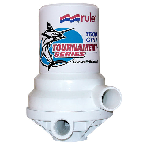 Rule Tournament Series 1600 GPH Livewell Pump Dual Port [209FDP] - American Offshore
