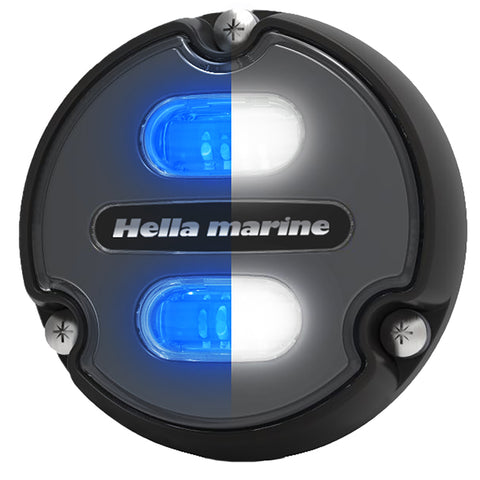 Hella Marine Apelo A1 Blue White Underwater Light - 1800 Lumens - Black Housing - Charcoal Lens [016145-001] - American Offshore