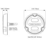 Hella Marine Apelo A2 Blue White Underwater Light - 3000 Lumens - Black Housing - Charcoal Lens w/Edge Light [016147-001] - American Offshore