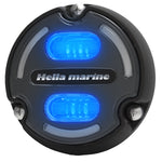 Hella Marine Apelo A2 Blue White Underwater Light - 3000 Lumens - Black Housing - Charcoal Lens w/Edge Light [016147-001] - American Offshore