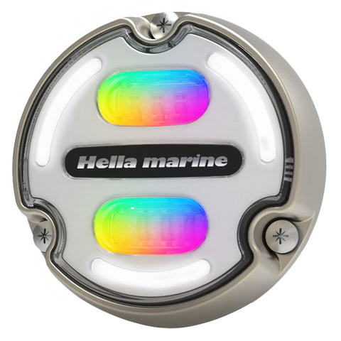 Hella Marine Apelo A2 RGB Underwater Light - 3000 Lumens - Bronze Housing - White Lens w/Edge Light [016148-101] - American Offshore