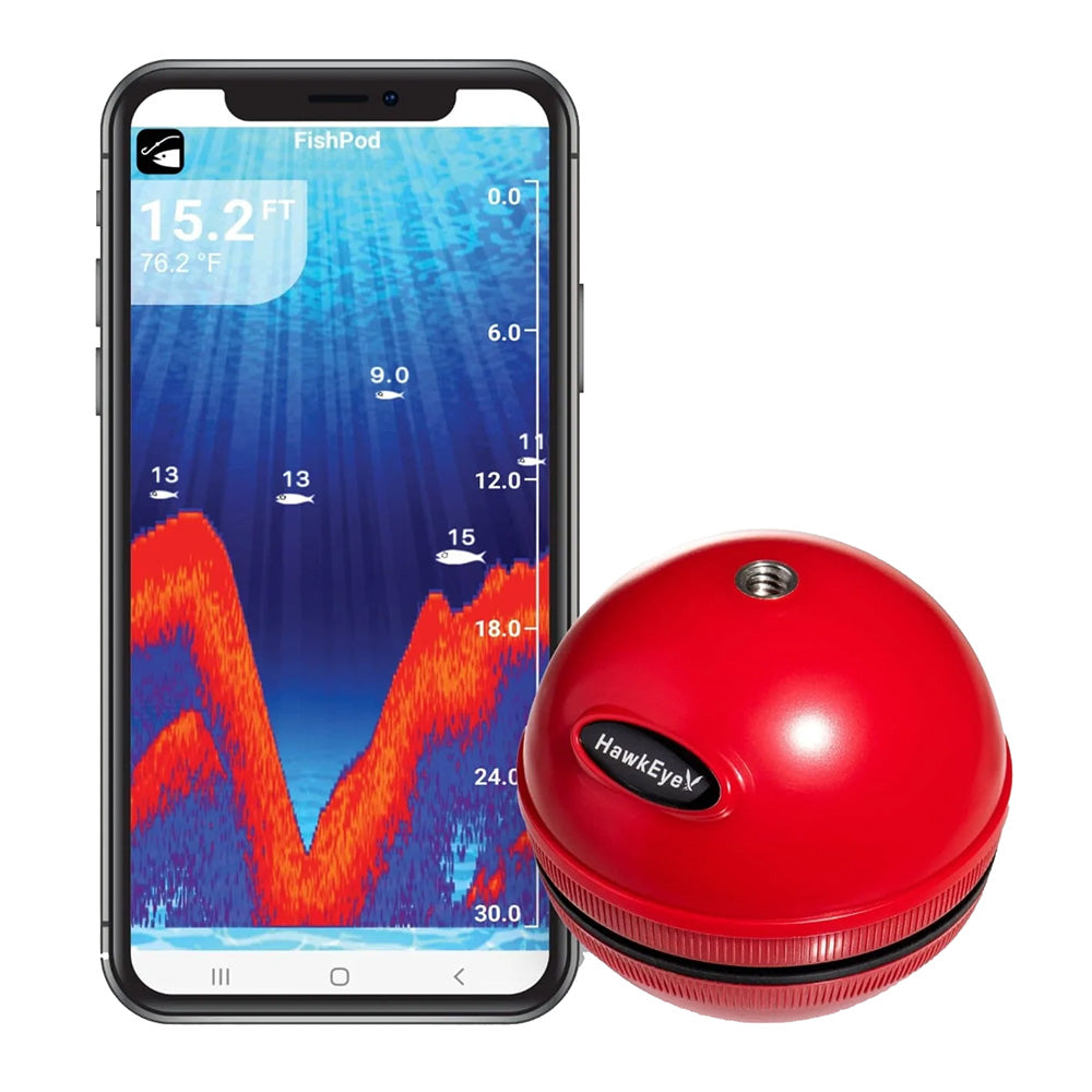 HawkEye FP5X FishPod 5X Bluetooth Fishfinder HawkEye FP5X FishPod 5X Bluetooth Fishfinder