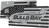Bulls Bay Boats License Plate | Black Gloss Acrylic
