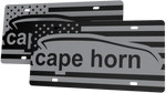 Cape Horn Boats License Plate | Black Gloss Acrylic