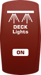 Contura V Laser Etched Rocker Switch Cover (Red) - American Offshore