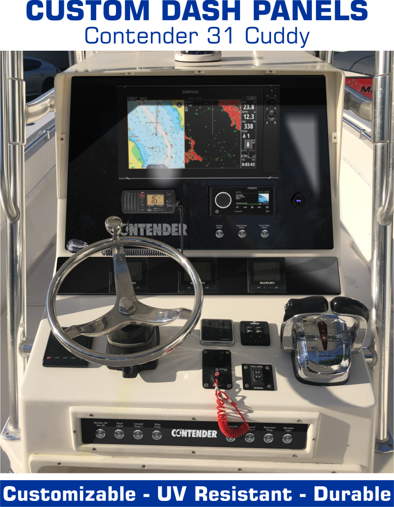 Dash Panels (3part) Center Console Contender 31 Cuddy American