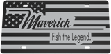 Maverick Boats License Plate | Black Gloss Acrylic
