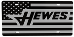 Hewes Boats License Plate | Black Gloss Acrylic