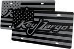 Key Largo Boats License Plate | Black Gloss Acrylic