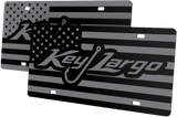 Key Largo Boats License Plate | Black Gloss Acrylic