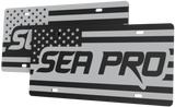 Sea Pro Boats License Plate | Black Gloss Acrylic