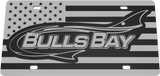 Bulls Bay Boats License Plate | Black Gloss Acrylic