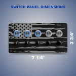 5 Gang Push Button Switch Panel