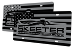 Skeeter Boats License Plate | Black Gloss Acrylic