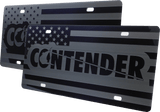 Contender Boats License Plate | Black Gloss Acrylic - American Offshore