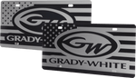 Grady White Boats License Plate | Black Gloss Acrylic - American Offshore