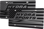 Hydra Sports Boats License Plate | Black Gloss Acrylic - American Offshore