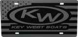 Key West License Plate | Black Gloss Acrylic - American Offshore