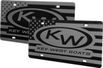 Key West License Plate | Black Gloss Acrylic - American Offshore