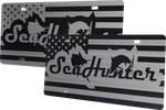 SeaHunter Boats License Plate | Black Gloss Acrylic - American Offshore